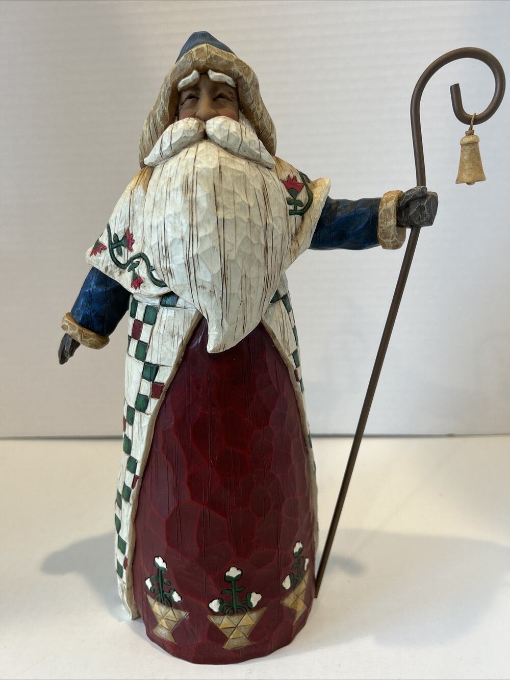 New Jim Shore Heartwood Creek 105533 Santa Cane 12" Figurine Enesco 2002
